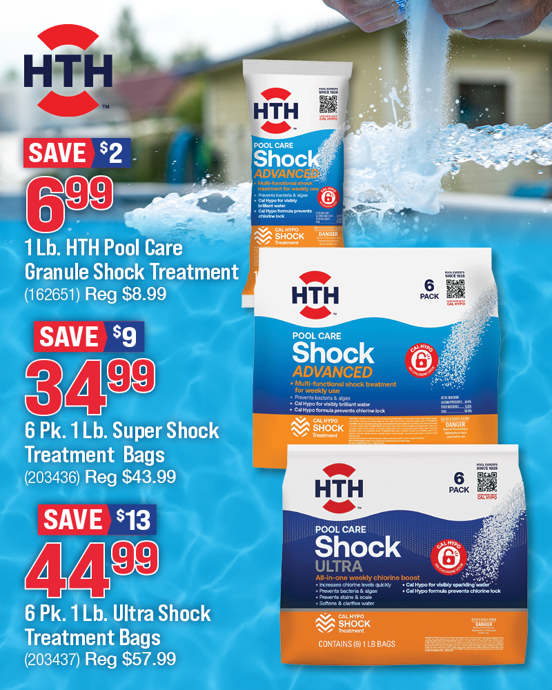 HTH Pool Shock Products